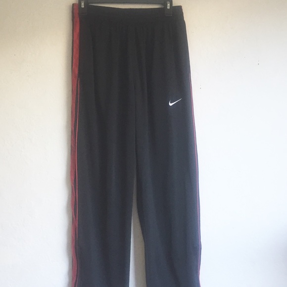 Nike Other - Nike Athletic Black Red Side Stripes Pants S